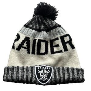 NFL Raiders football new era  Beanie stocking cap one size unisex hat logo